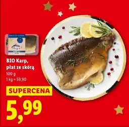 Lidl Karp BIO, płat ze skórą Lidl oferta