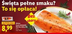 Lidl Łosoś atlantycki, filet bez skóry, XXL Deluxe oferta