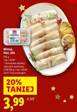Lidl Filet Mintaj, XXL Lidl oferta