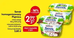 Żabka Serek homogenizowany Piątnica różne rodzaje 150 g oferta