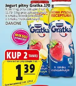 Prim Market Jogurt pitny Gratka Danone 170g różne smaki oferta