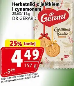 Prim Market Herbatniki z jabłkiem i cynamonem DR GERARD oferta