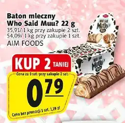 Prim Market Baton mleczny Who Said Wow 22 g AIM FOODS oferta
