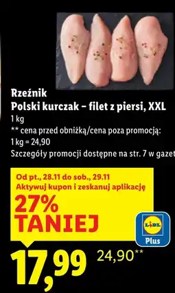 Lidl Filet z piersi kurczaka Rzeźnik oferta