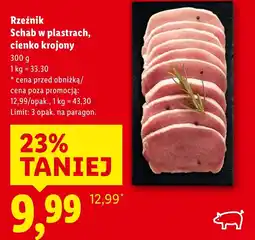 Lidl Schab w plastrach Rzeźnik oferta