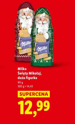 Lidl Mikołaj z czekolady Milka oferta