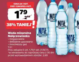 Netto Woda mineralna Nałęczowianka oferta