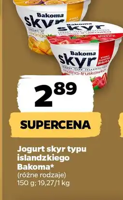 Netto Jogurt skyr typu islandzkiego Bakoma oferta