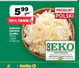 Netto Kapusta kiszona ekologiczna Go Eko oferta