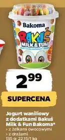 Netto Jogurt wanilia z piankami Bakoma Bakuś oferta