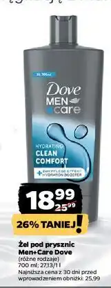 Netto Żel pod prysznic clean comfort Dove Men+Care oferta