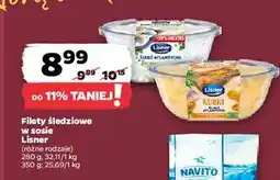Netto Filety śledziowe w sosie grzybowym z kurkami Lisner oferta