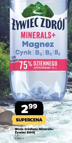 Netto Woda źródlana Zywiec Zdrój Minerals+ oferta