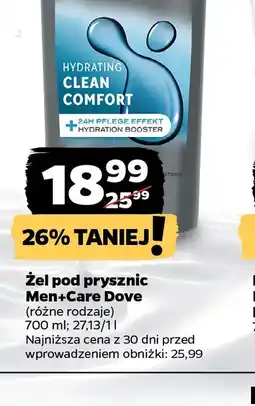 Netto Zel pod prysznic Men+Care Dove oferta