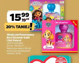 Netto Woda perfumowana Koci Domek Gabi i Psi Patrol oferta