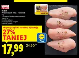 Lidl Filet z piersi - polski kurczak XXL Rzeźnik Polski oferta