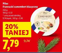 Lidl Francuski camembert klasyczny Pilos oferta