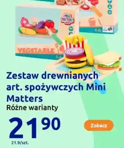 Action Zestaw drewnianych art. spożywczych Mini Matters oferta