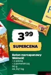 Netto Baton archaidowo-marcepanowy ze skórką pomarańczy Wolność oferta