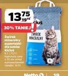 Netto Żwirek dla kota naturalny Kiciuś oferta