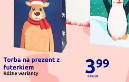 Action Torba na prezent z futerkiem oferta