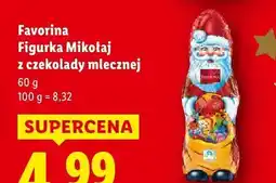 Lidl Figurka Mikołaj z czekolady mlecznej Favorina oferta