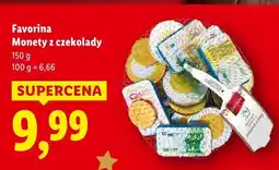 Lidl Monety z czekolady Favorina oferta
