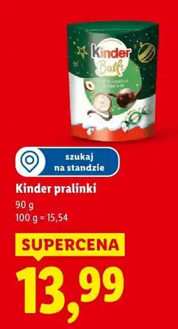 Lidl Czekoladki pralinki Kinder oferta