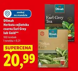 Lidl Herbata cejlońska czarna Earl Grey Dilmah oferta