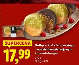 Lidl Rollsy z ciasta francuskiego z nadzieniem pistacjowym i czekoladowym Lidl oferta
