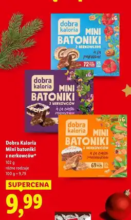 Lidl Mini batoniki z nerkowców Dobra Kaloria oferta