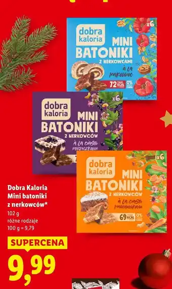 Lidl Mini batoniki z nerkowców Dobra Kaloria oferta