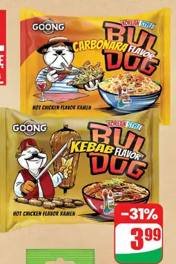Dino Danie nudle Buldog Kebab Flavor Goong oferta