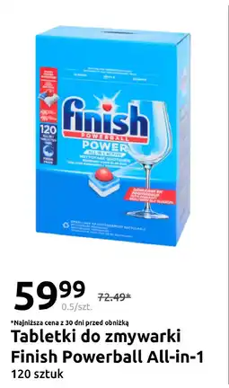 Action Tabletki do zmywarki Finish Powerball All-in-1 oferta