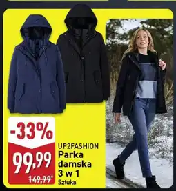 ALDI UP2FASHION Parka damska 3 w 1 oferta