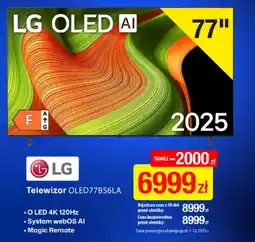 RTV EURO AGD Telewizor LG OLED77B56LA oferta