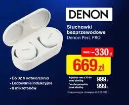 RTV EURO AGD Słuchawki bezprzewodowe Denon PerL PRO oferta