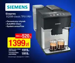 RTV EURO AGD SIEMENS Ekspres EQ500 classic TP511R01 oferta