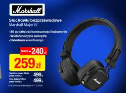 RTV EURO AGD Słuchawki bezprzewodowe Marshall Major IV oferta