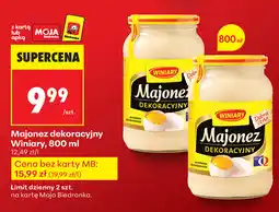 Biedronka Majonez dekoracyjny Winiary, 800 ml oferta