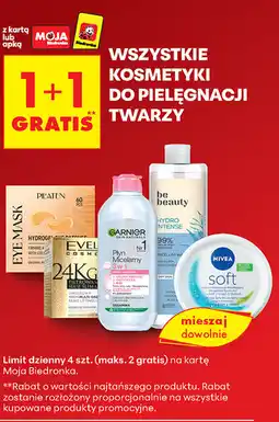Biedronka Wszystkie kosmetyki do pielęgnacji twarzy oferta