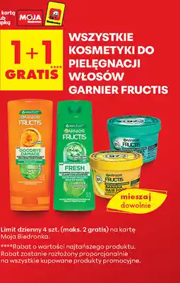 Biedronka Wszystkie kosmetyki do pielęgnacji włosów Garnier Fructis oferta