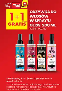Biedronka Odżywka do włosów w sprayu Gliss, 200 ml oferta
