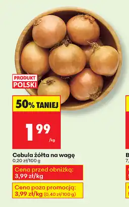 Biedronka Cebula żółta na wagę oferta