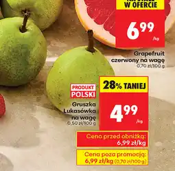 Biedronka gruszka Lukasówka na wagę oferta