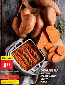 Biedronka Ziemniaki słodkie bataty na wagę oferta