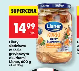 Biedronka Filety śledziowe w sosie grzybowym z kurkami oferta