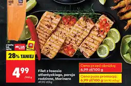 Biedronka Filet z łososia atlantyckiego, porcja rodzinna, Marinero oferta