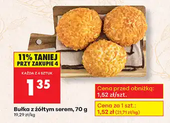 Bułka z żółtym serem