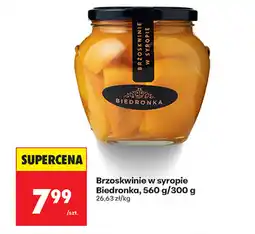 Biedronka Brzoskwinia w syropie Biedronka oferta